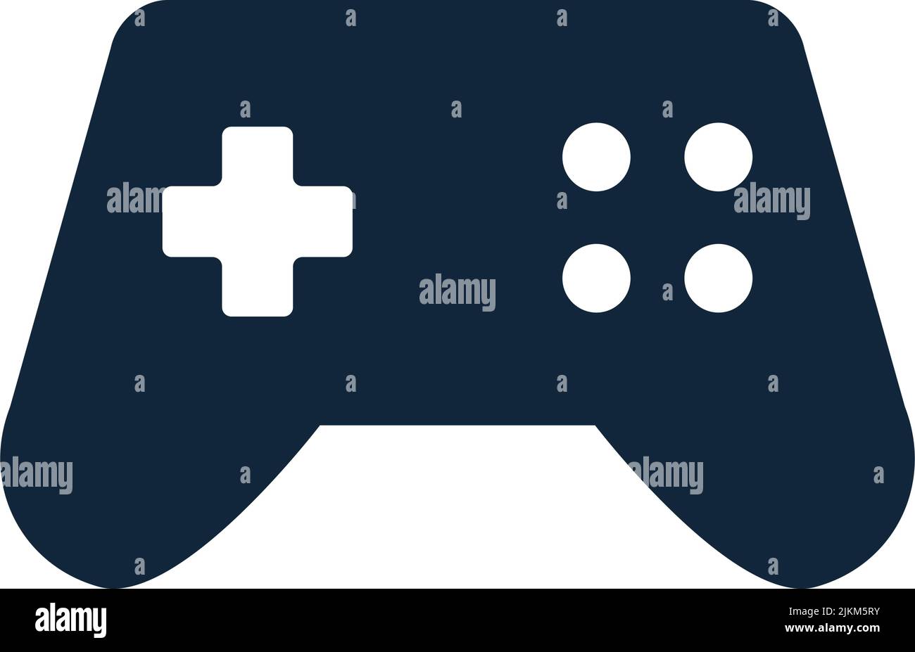 Icona della silhouette del controller per videogiochi. Vettore modificabile. Illustrazione Vettoriale