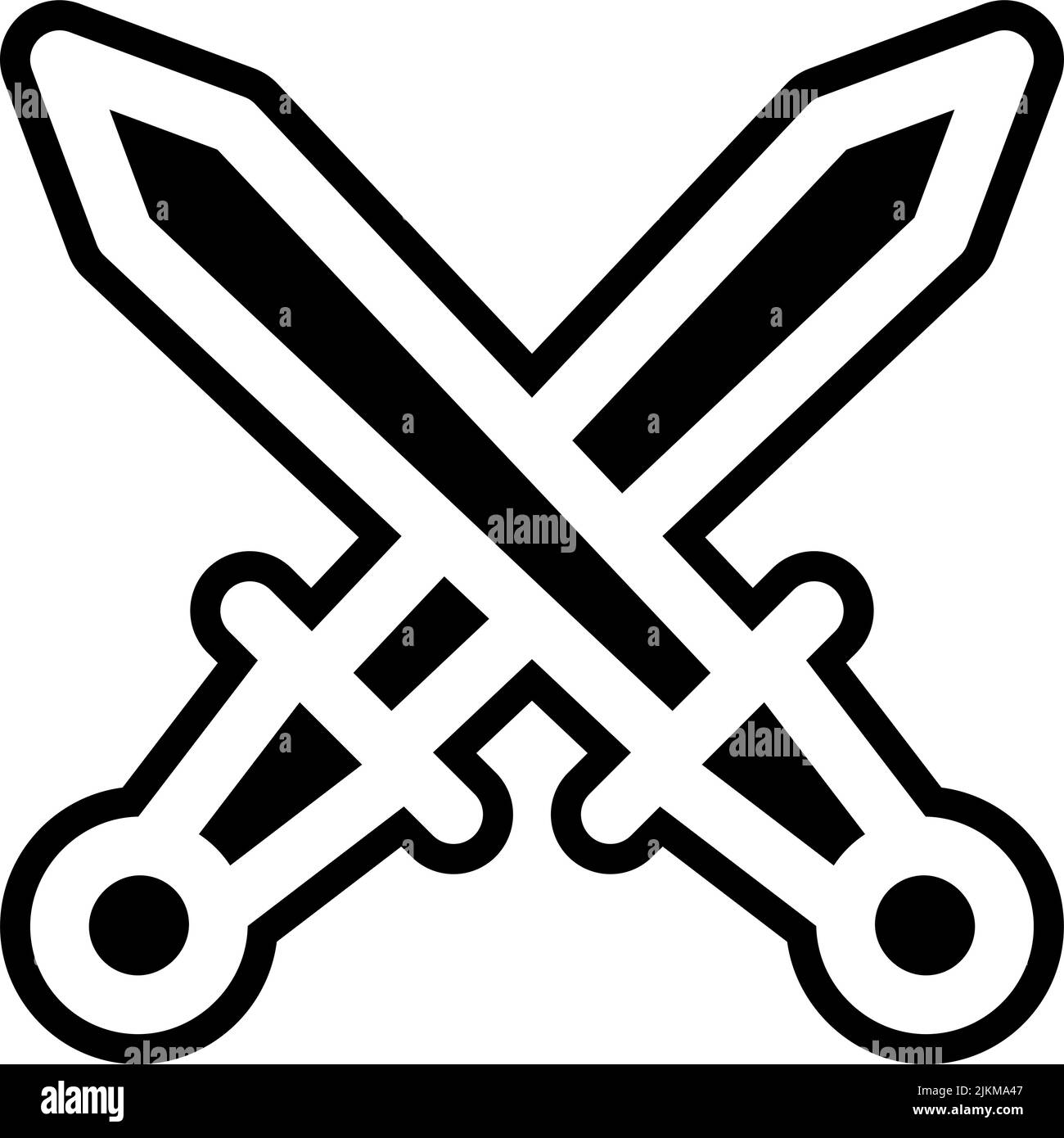 icona spade immagine vettoriale nera. Illustrazione Vettoriale