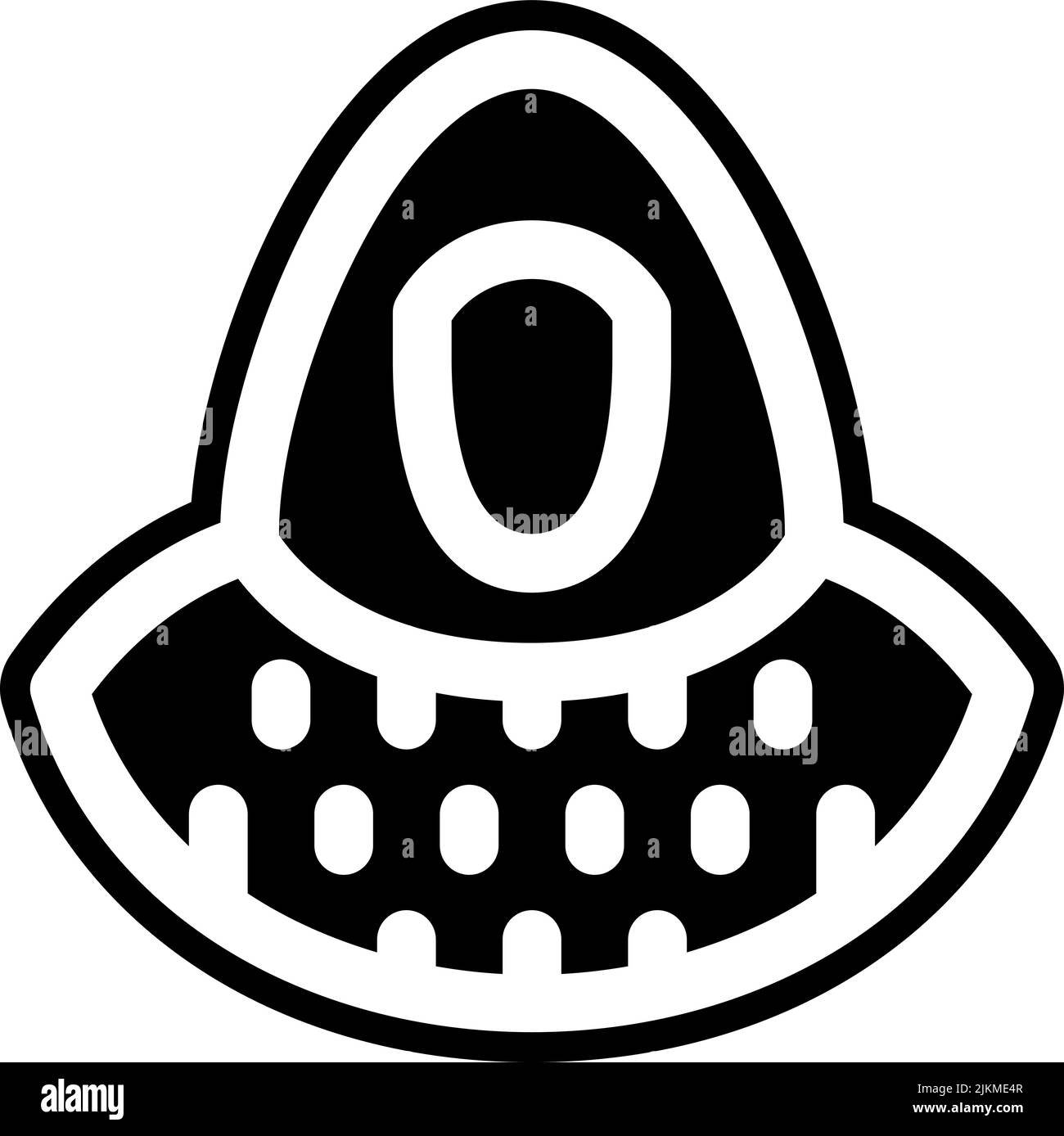 icona della chainmail immagine vettoriale nera. Illustrazione Vettoriale