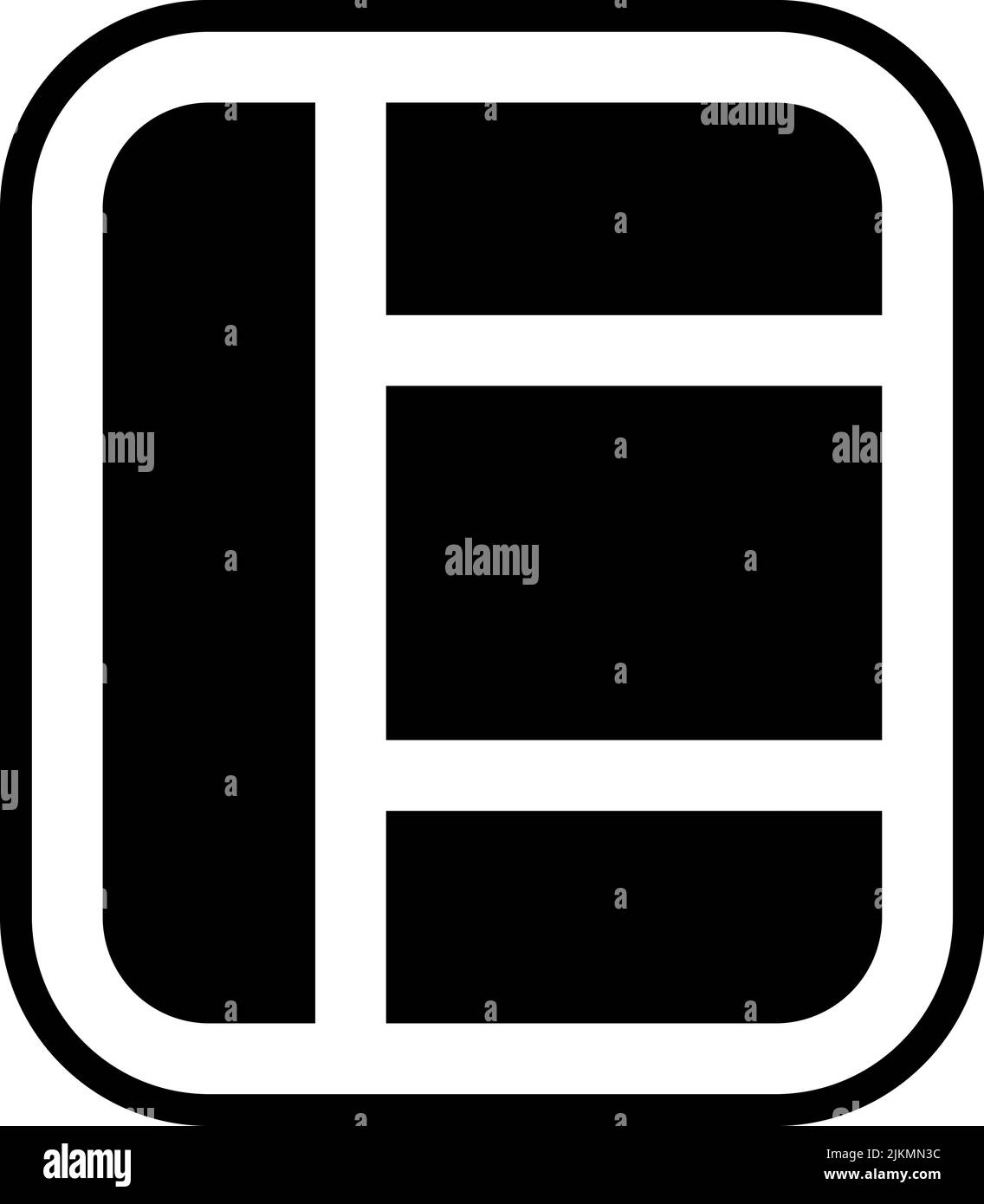 icona layout immagine vettoriale nera. Illustrazione Vettoriale