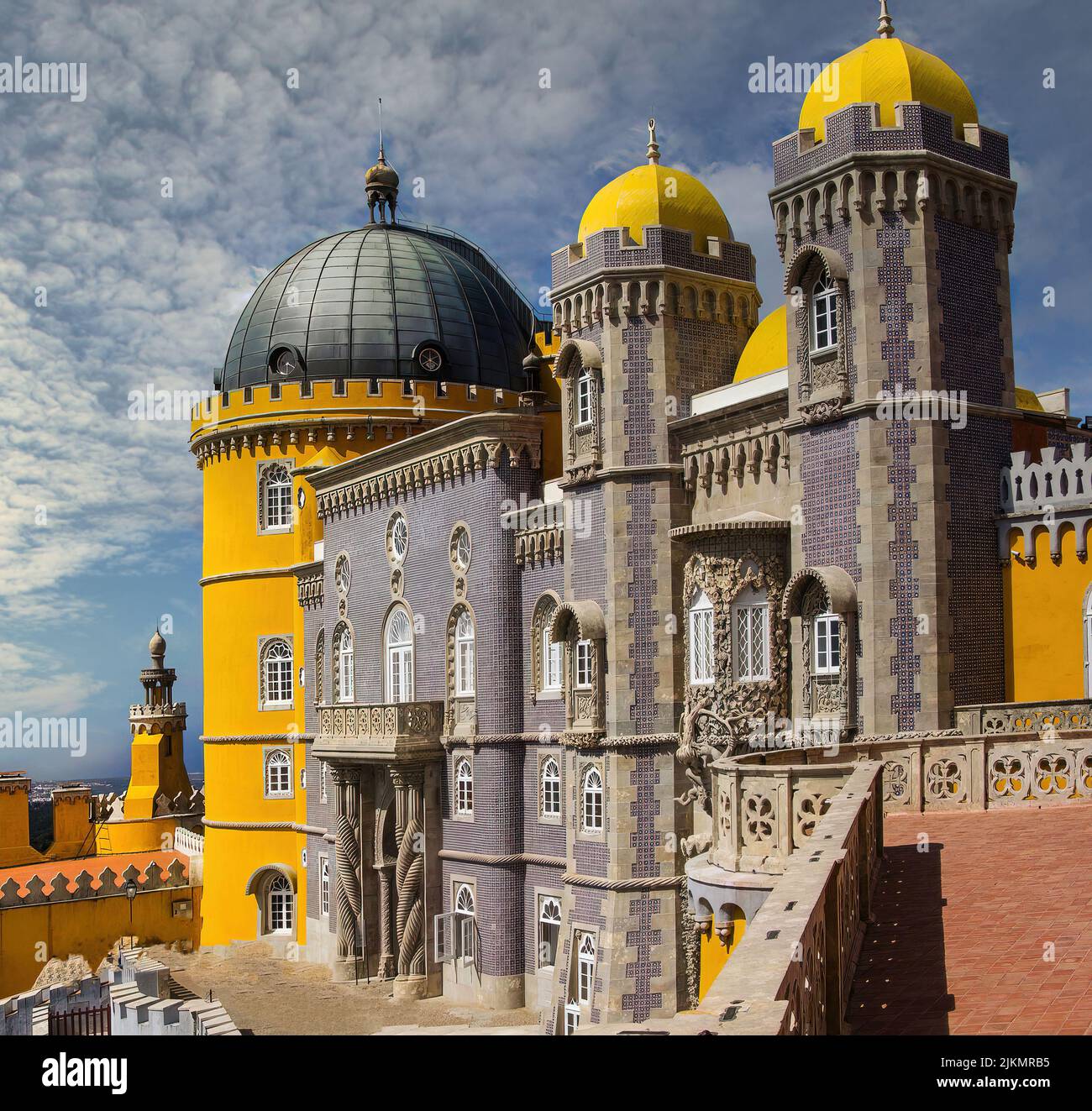 Pena il Palazzo Nazionale di Sintra, Portogallo (Palacio Nacional da Pena) Foto Stock