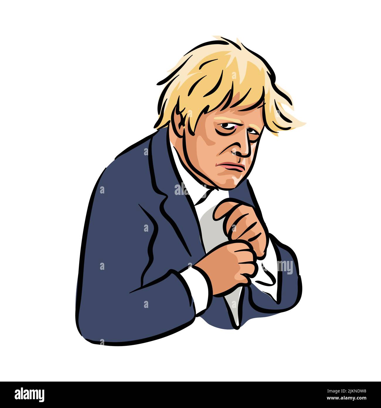 Boris Johnson clip art Illustrazione Vettoriale