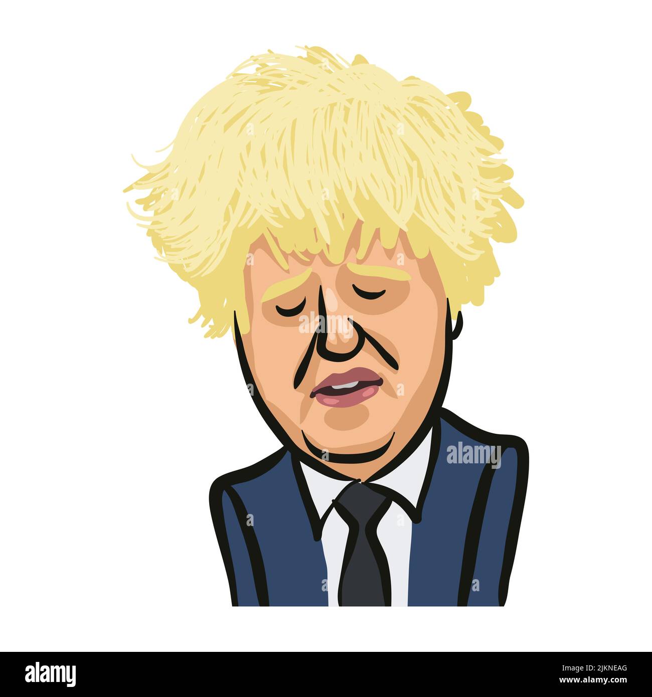 Boris Johnson Vector clip ART Illustrazione Vettoriale