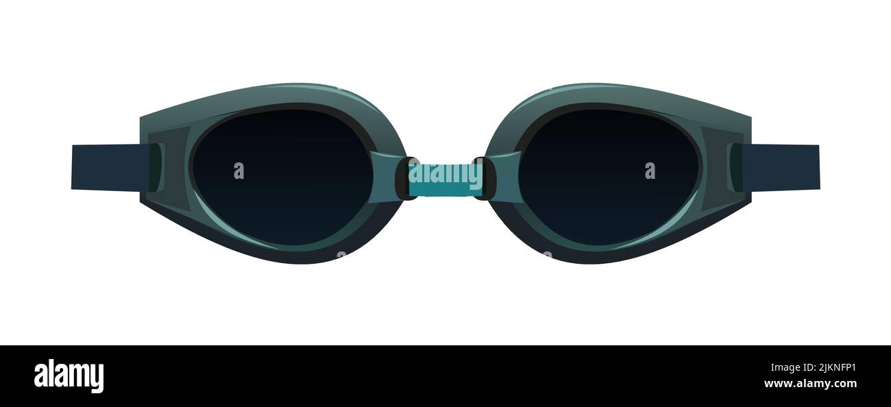 Occhiali per saldatura elettrica. Convertitore del filtro ottico. Dispositivi di protezione per il lavoro. Oggetto isolato su sfondo bianco. Vettore. Illustrazione Vettoriale