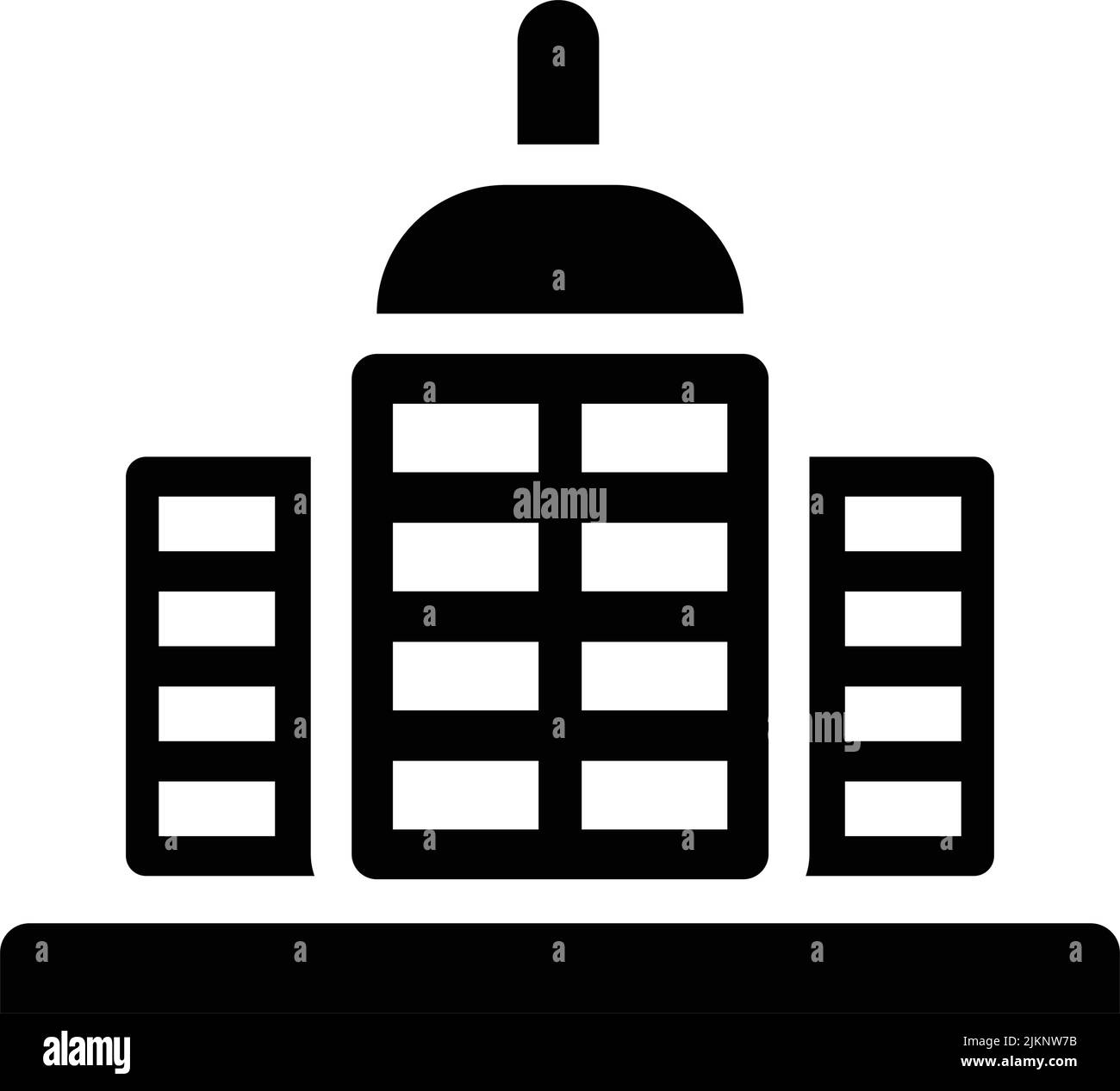 Edilizia, casa, hotel icona - uso per scopi commerciali, stampa, web o qualsiasi tipo di progetto. File EPS vettoriale. Illustrazione Vettoriale