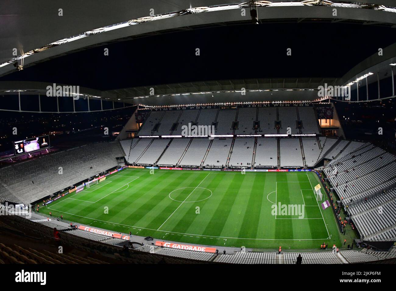 São PAULO, BRASILE - AGOSTO 2: Incontro tra Corinzi e Flamengo durante la Copa CONMEBOL Libertadores alla Neo Química Arena il 2 agosto 2022 a São Paulo, BRASILE. (Foto di Leandro Bernardes/PxImages) Credit: PX Images/Alamy Live News Foto Stock