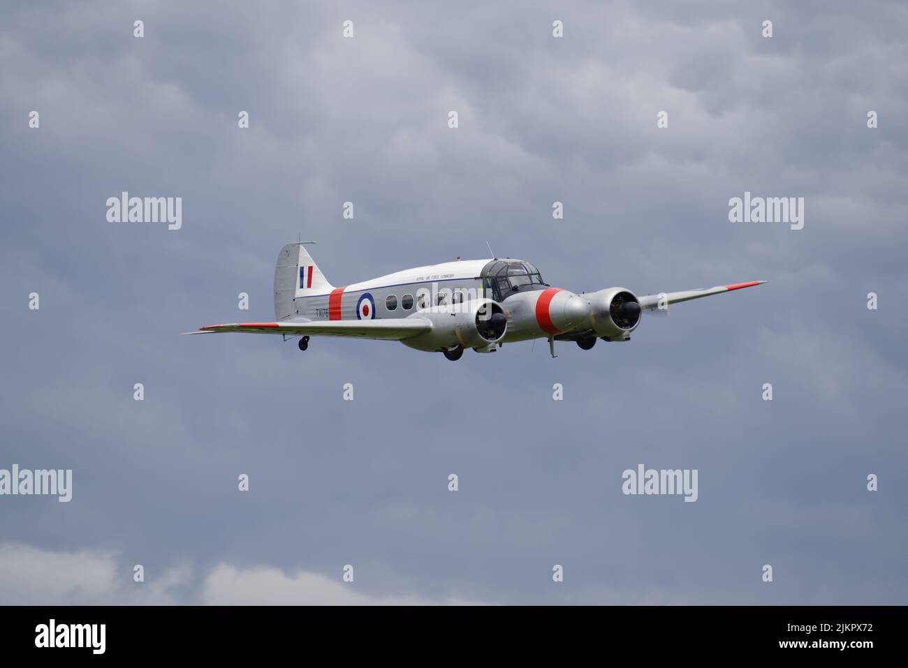 Avro C-19, Anson, G-AHKX, a Old Warden, Biggleswade, Bedfordshire, Foto Stock