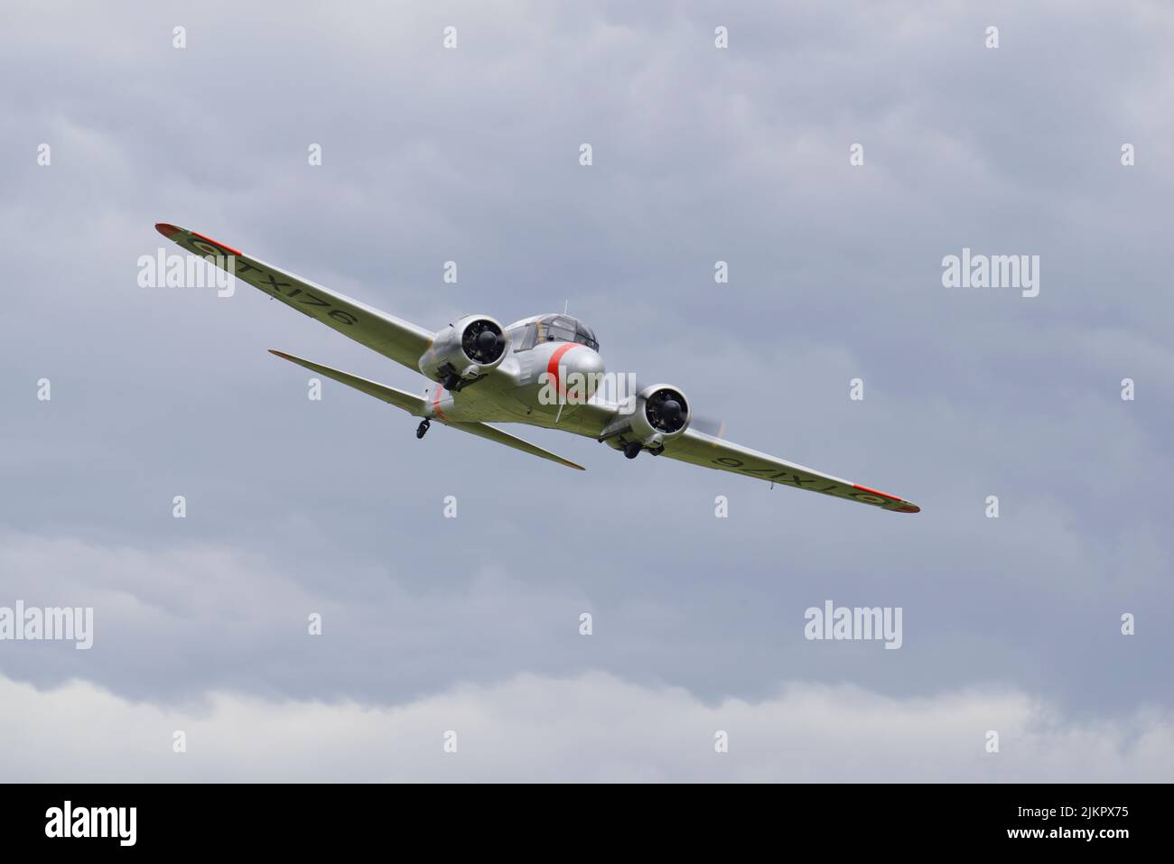 Avro C-19, Anson, G-AHKX, a Old Warden, Biggleswade, Bedfordshire, Foto Stock