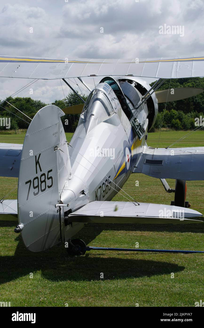 Gloster Gladiator Mk1 G-AMRK, L8032 (K7985), a Old Warden, Biggleswade, Bedfordshire, Inghilterra, Foto Stock