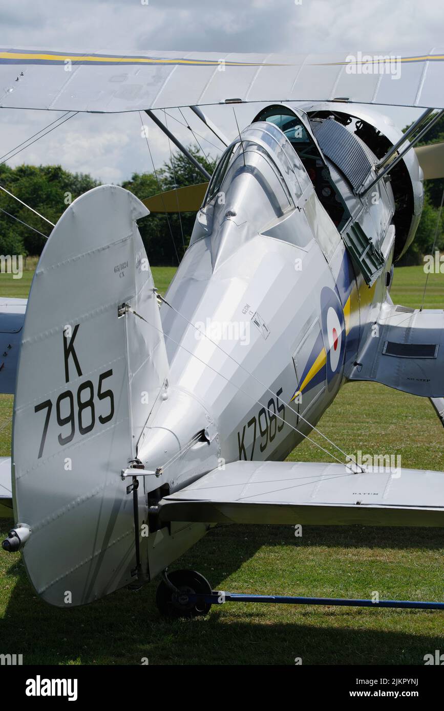 Gloster Gladiator Mk1 G-AMRK, L8032 (K7985), a Old Warden, Biggleswade, Bedfordshire, Inghilterra, Foto Stock