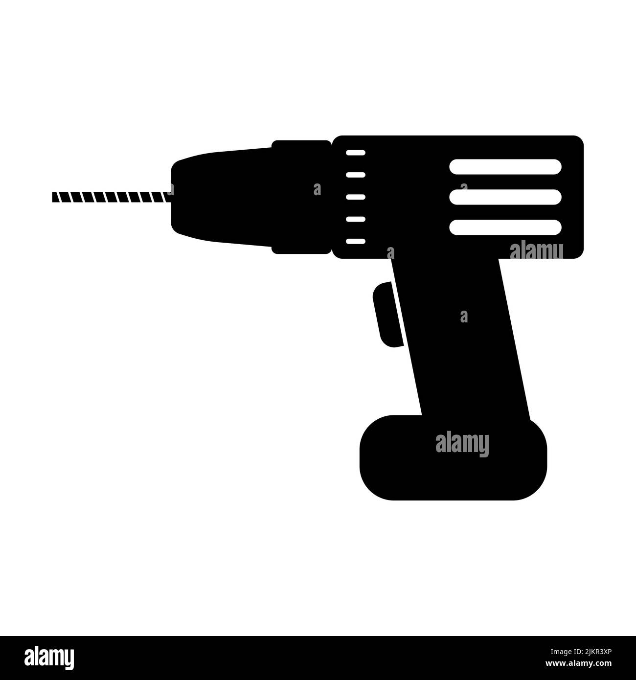 Icona del vettore nero su sfondo bianco Illustrazione Vettoriale