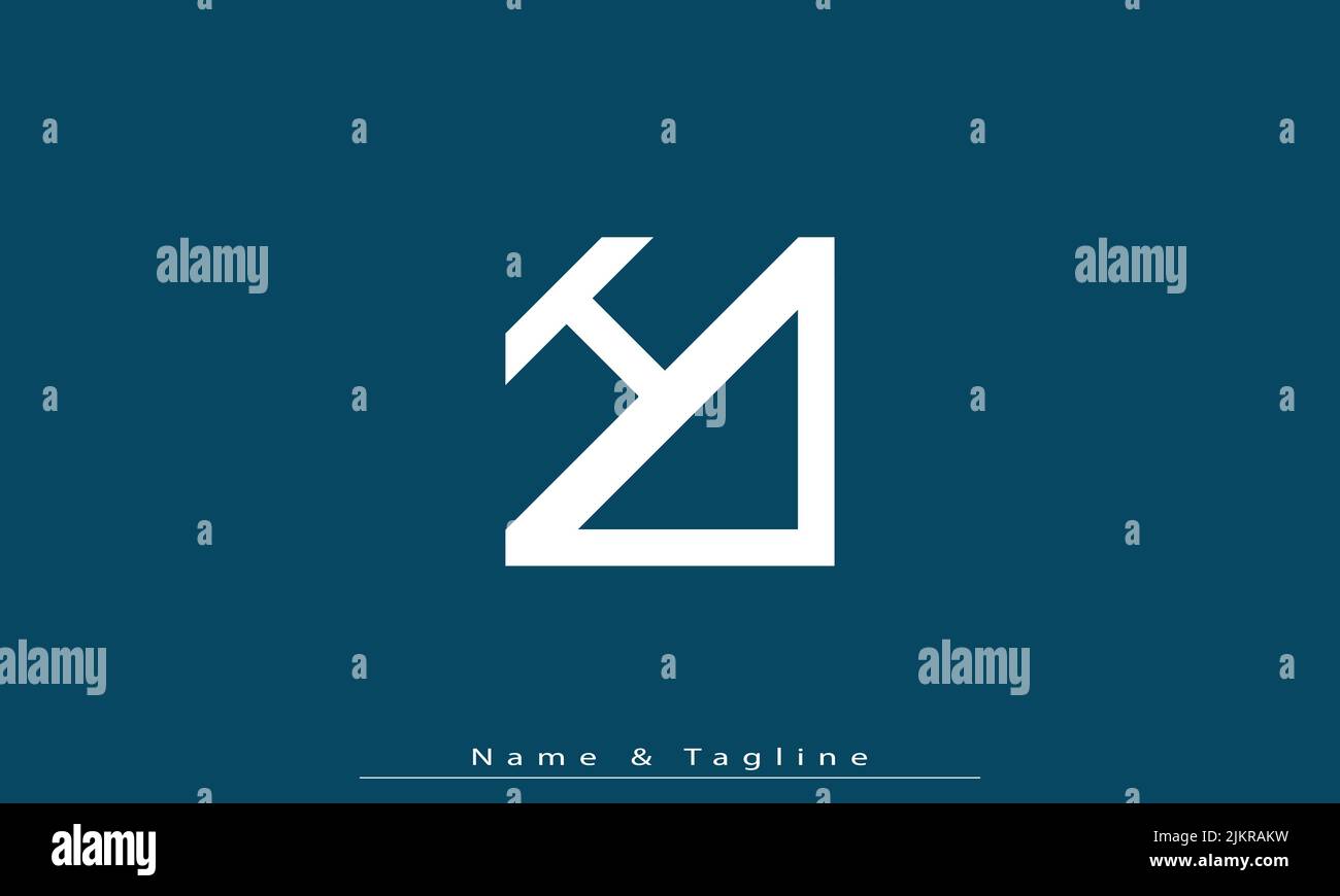 Lettere alfabetiche iniziali logo monogramma HD , DH Illustrazione Vettoriale