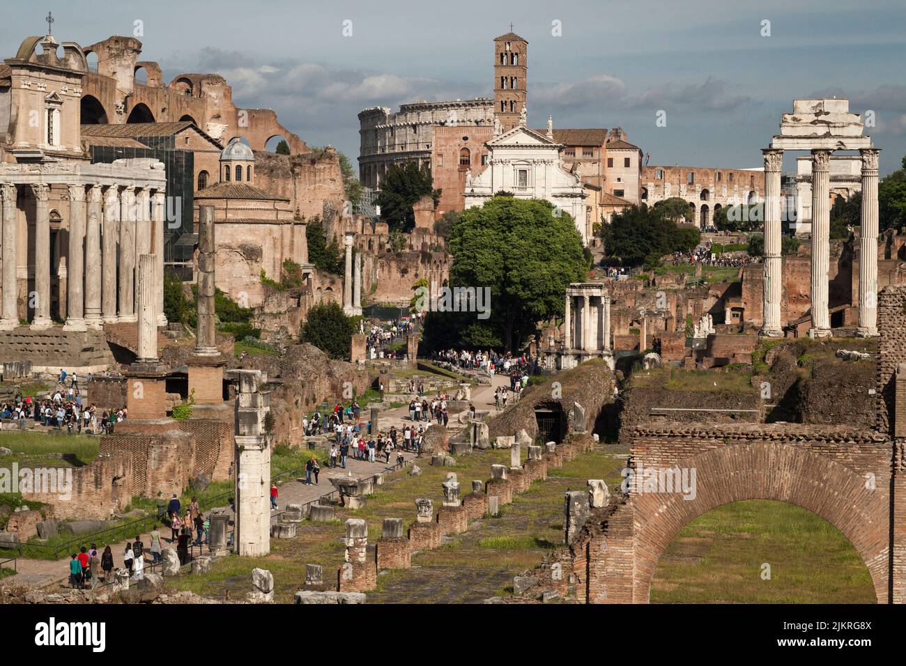 Il foro romano Foto Stock