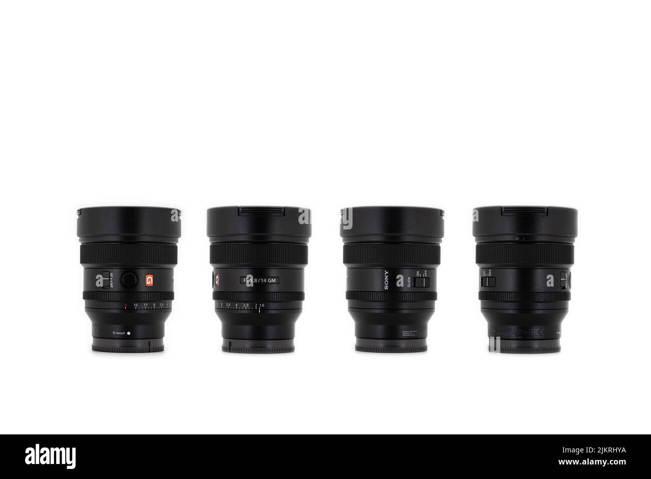 Bangkok, Thailandia - 10 giu 2022, Sony prime Lens Ultra Wide, FE 14mm F1,8 G Master è stato lanciato in Thailandia nel maggio 2021. Questo cliente lo ha portato su 2 Foto Stock