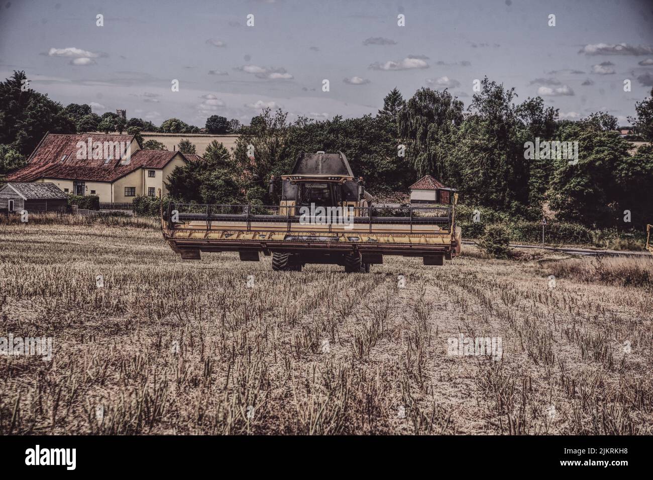 Mietitrebbia New Holland Foto Stock