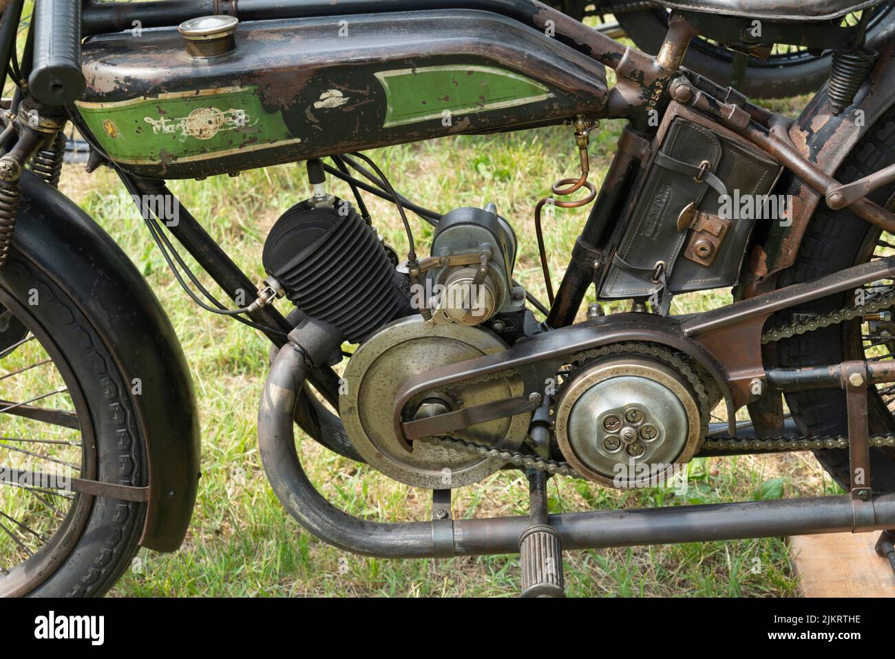 1928 Magnat-Debon 175 cc. Francese Moto, motore Foto Stock