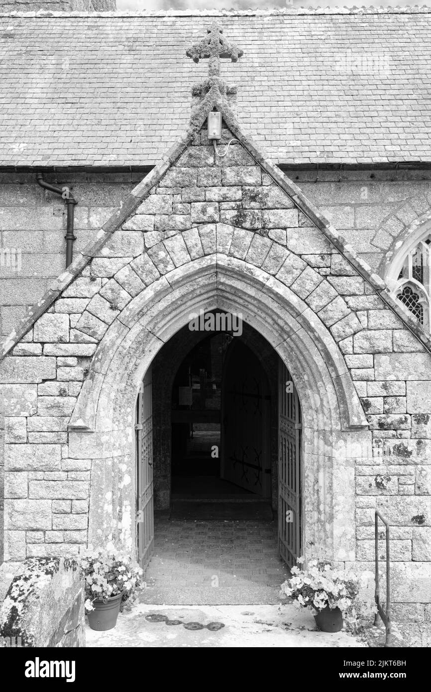 Esterno di St Crewenna (CHIESA DI SAN CREWEN), Crowan, Cornovaglia Foto Stock