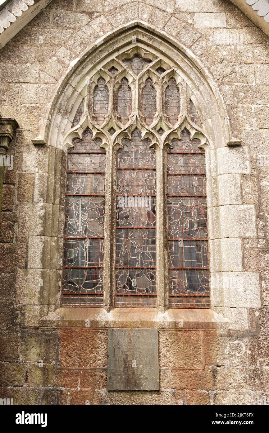 Esterno di St Crewenna (CHIESA DI SAN CREWEN), Crowan, Cornovaglia Foto Stock