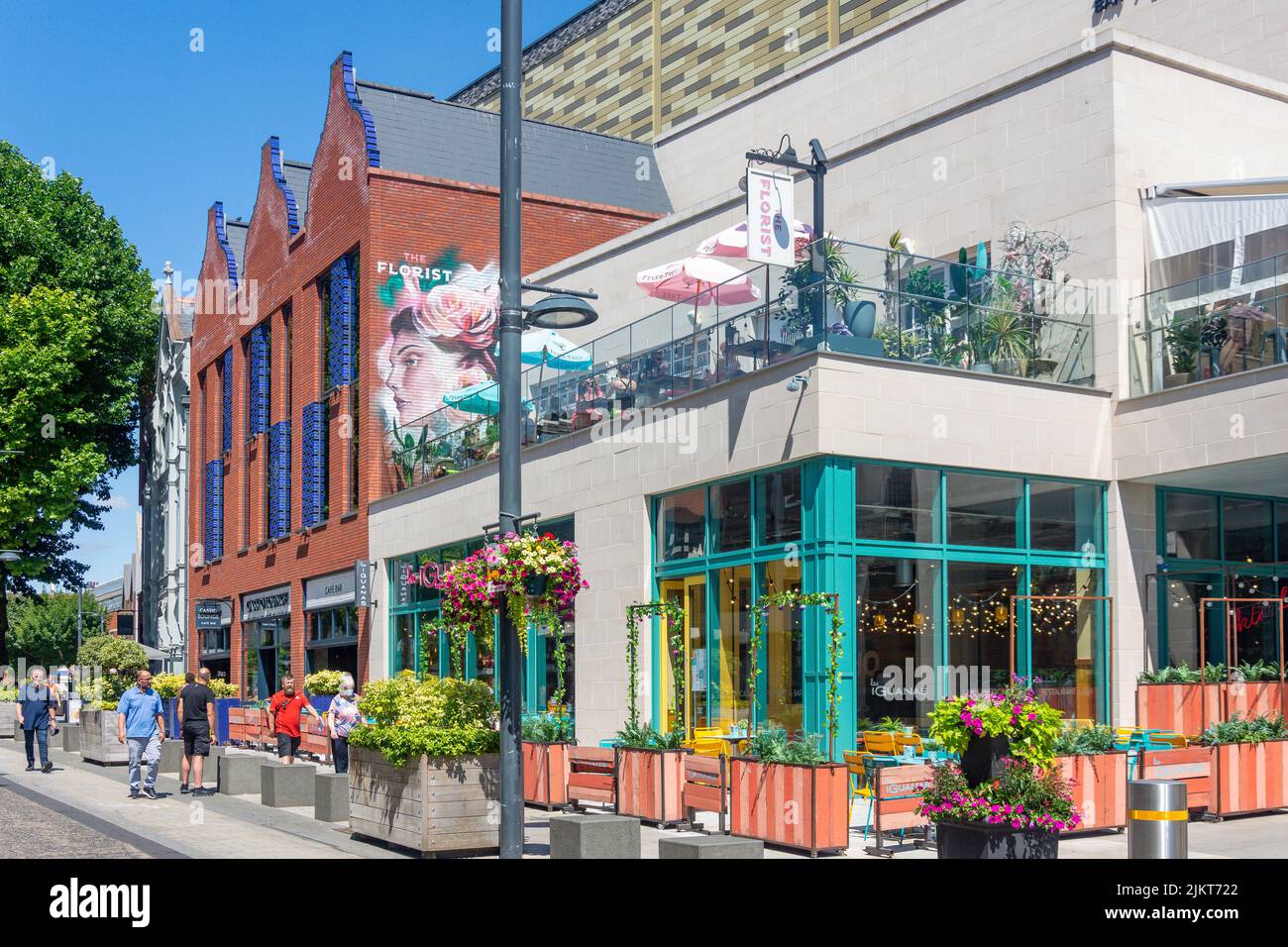 Cassio Lounge e ristoranti Las Iguanas, Watford High Street, Watford, Hertfordshire, Inghilterra, Regno Unito Foto Stock