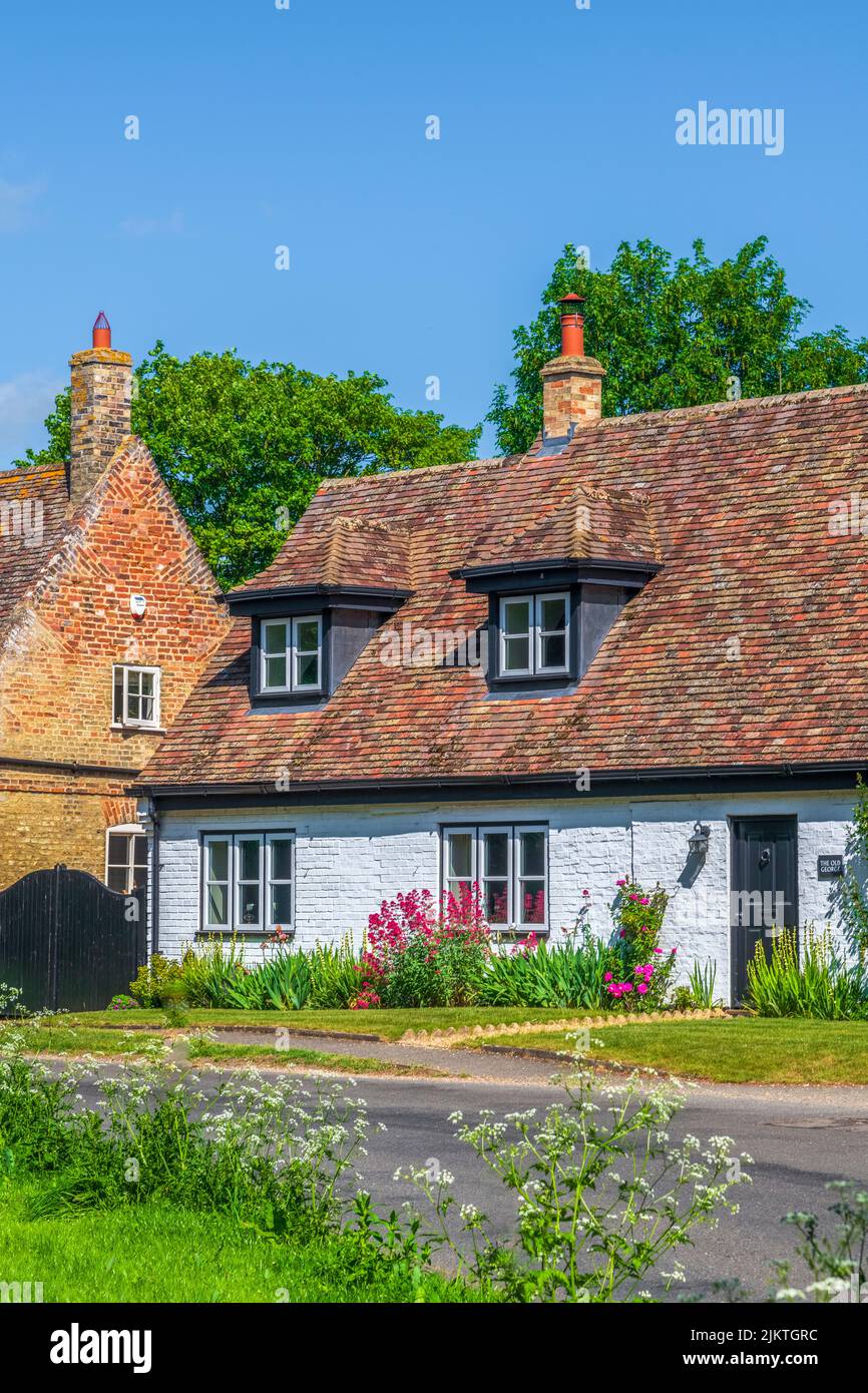 Regno Unito, Inghilterra, Cambridgeshire, Hilton, Cottage tradizionale Foto Stock