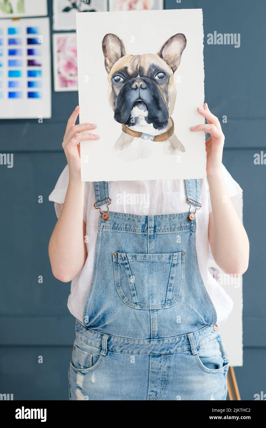 arte stile di vita disegno auto espressione immagine ragazza Foto Stock