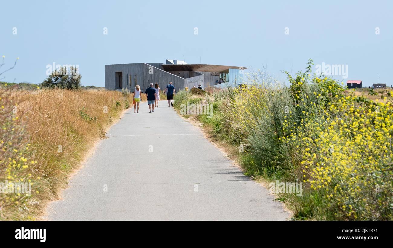 Rye Harbour Nature Reserve, Rye Harbour Discovery Centre, Rye Harbour, Rye, East Sussex, Inghilterra Foto Stock