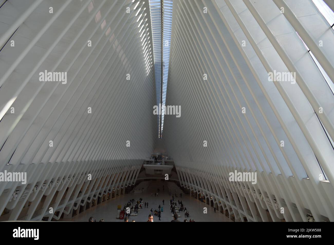 Una bella foto del soffitto del World Trade Center a New York, USA Foto Stock