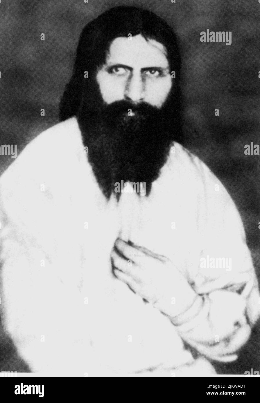 1913 : il celebre sacerdote russo Grigorij Efimovic RASPUTIN ( Pockrovskoe , Siberia 1871 - San Pietroburgo 1916 ) - MAGO - MAGO - Prete - monaco - ritratto - ritratto - barba - politico - politico - politico - RASPOUTINE ----- Archivio GBB Foto Stock