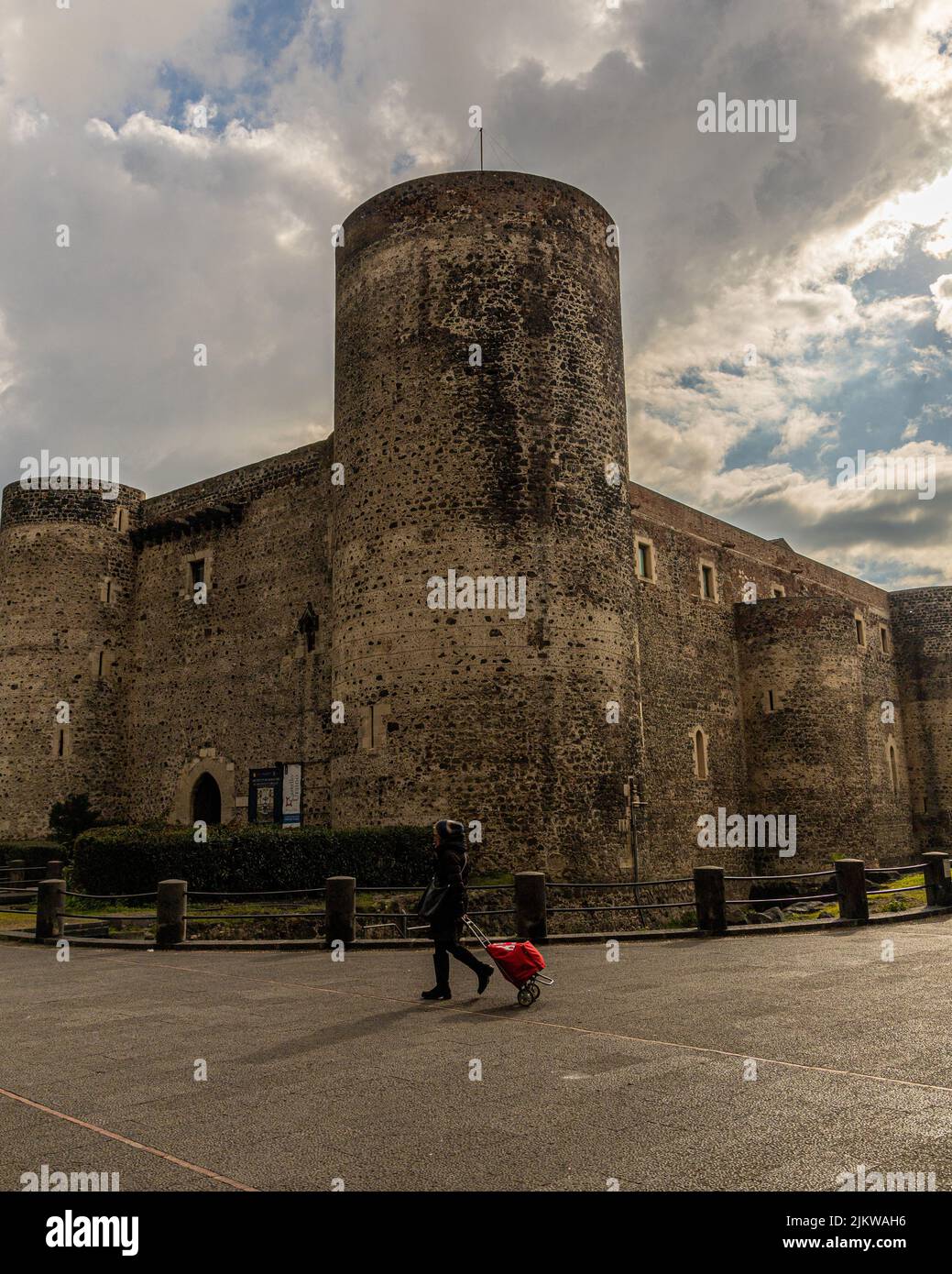 Un bellissimo scatto del Castello Ursino Foto Stock