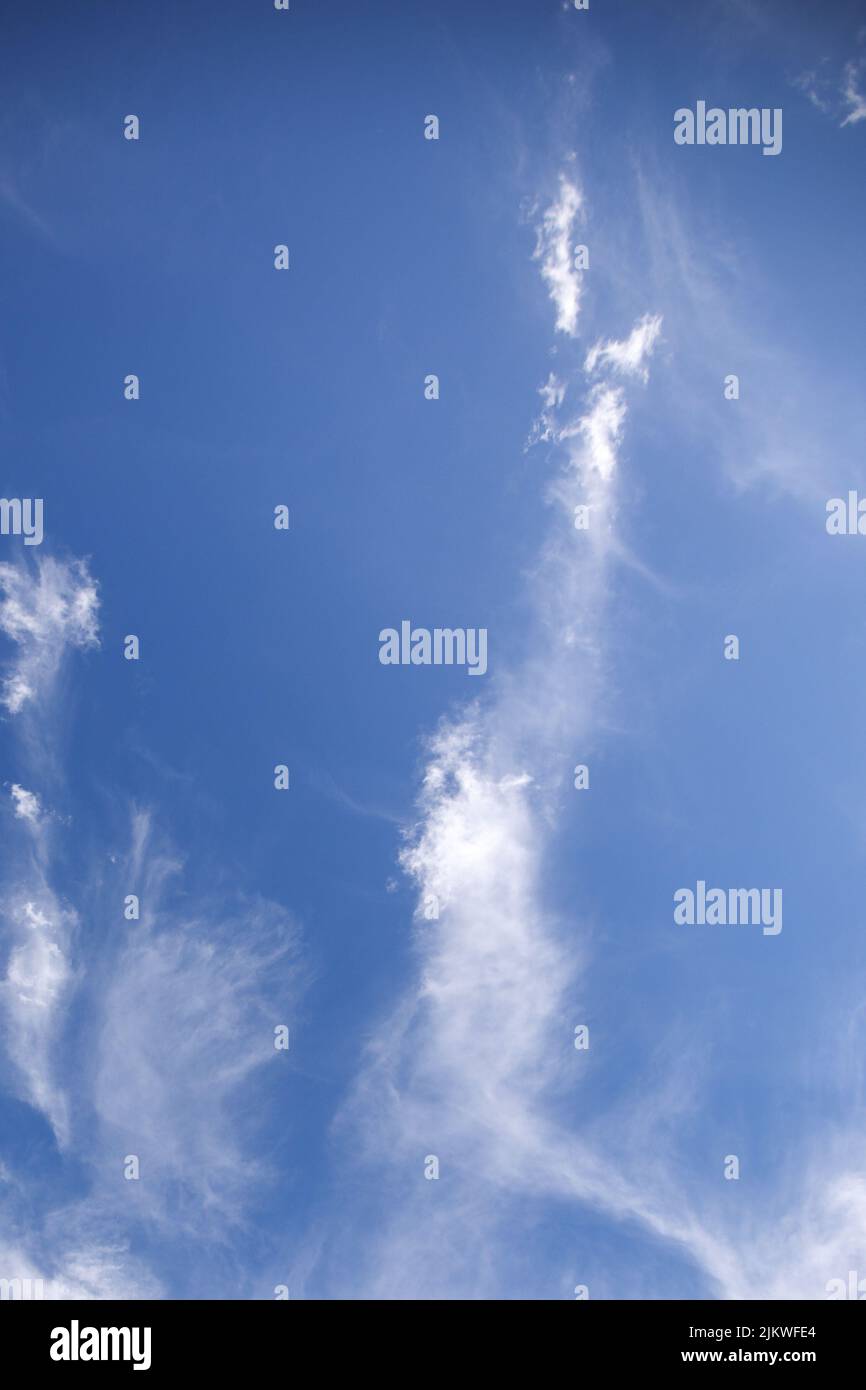 una perfetta foto di sfondo di un cielo colorato Foto Stock
