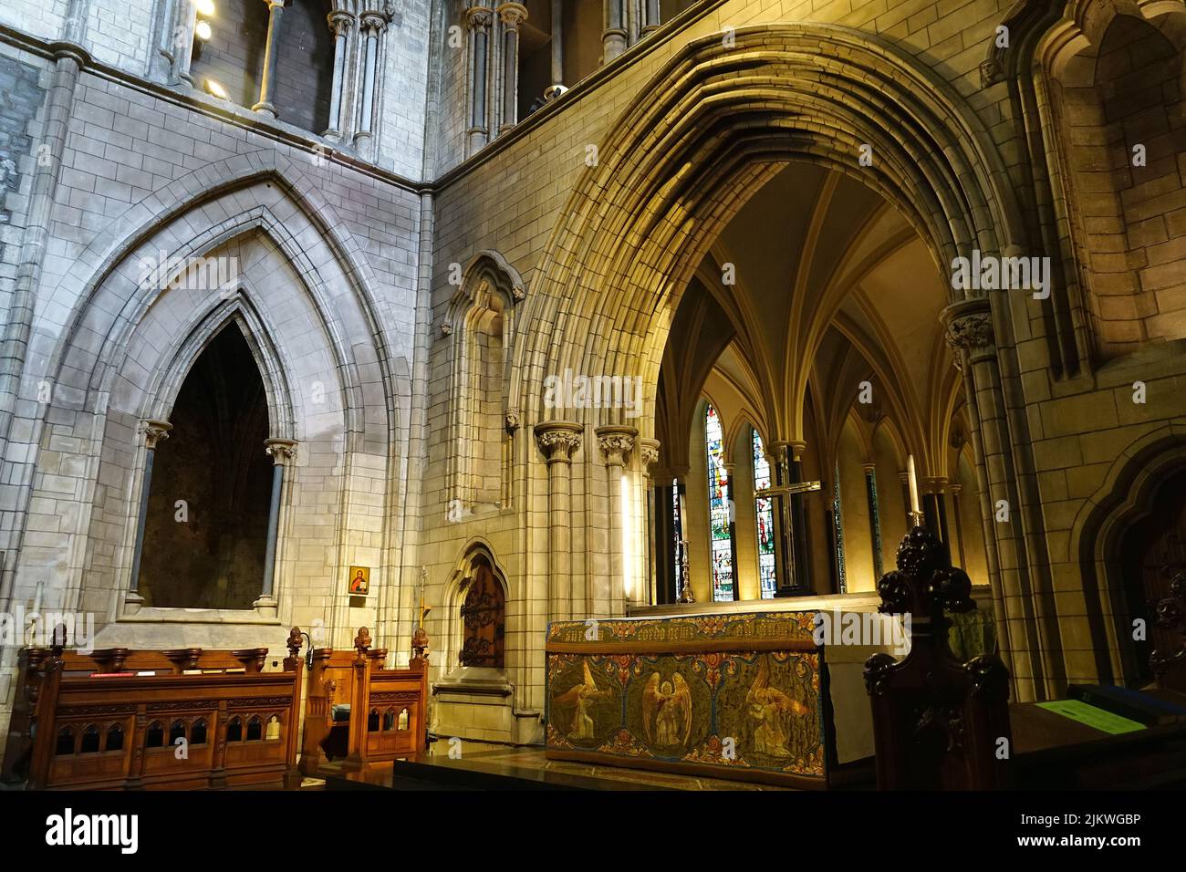 Cattedrale di San Patrizio, Ard-Eaglais Naomh Pádraig, Dublino, Baile Átha Cliath, Irlanda, Éire, Irland, Írország, Europa Foto Stock