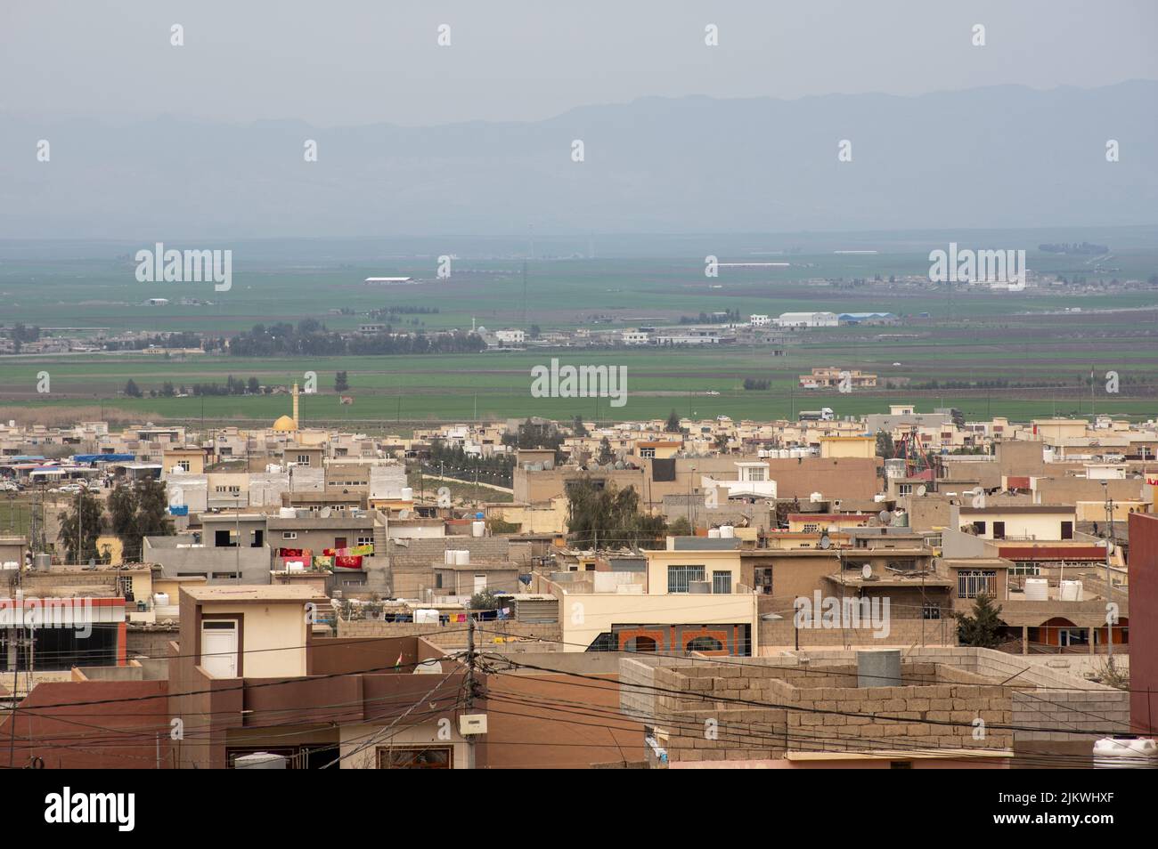 Bardarash villaggio nel nord dell'Iraq parte della regione del Kurdistan. Foto Stock