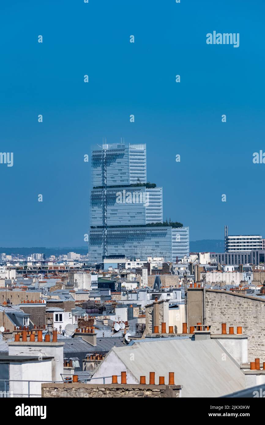 Parigi, il nuovo tribunale, il Palais de justice della capitale francese Foto Stock