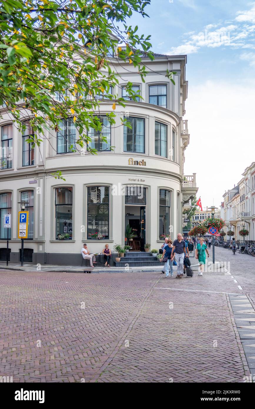 Primo piano di un Design Hotel Finch a Deventer Foto Stock