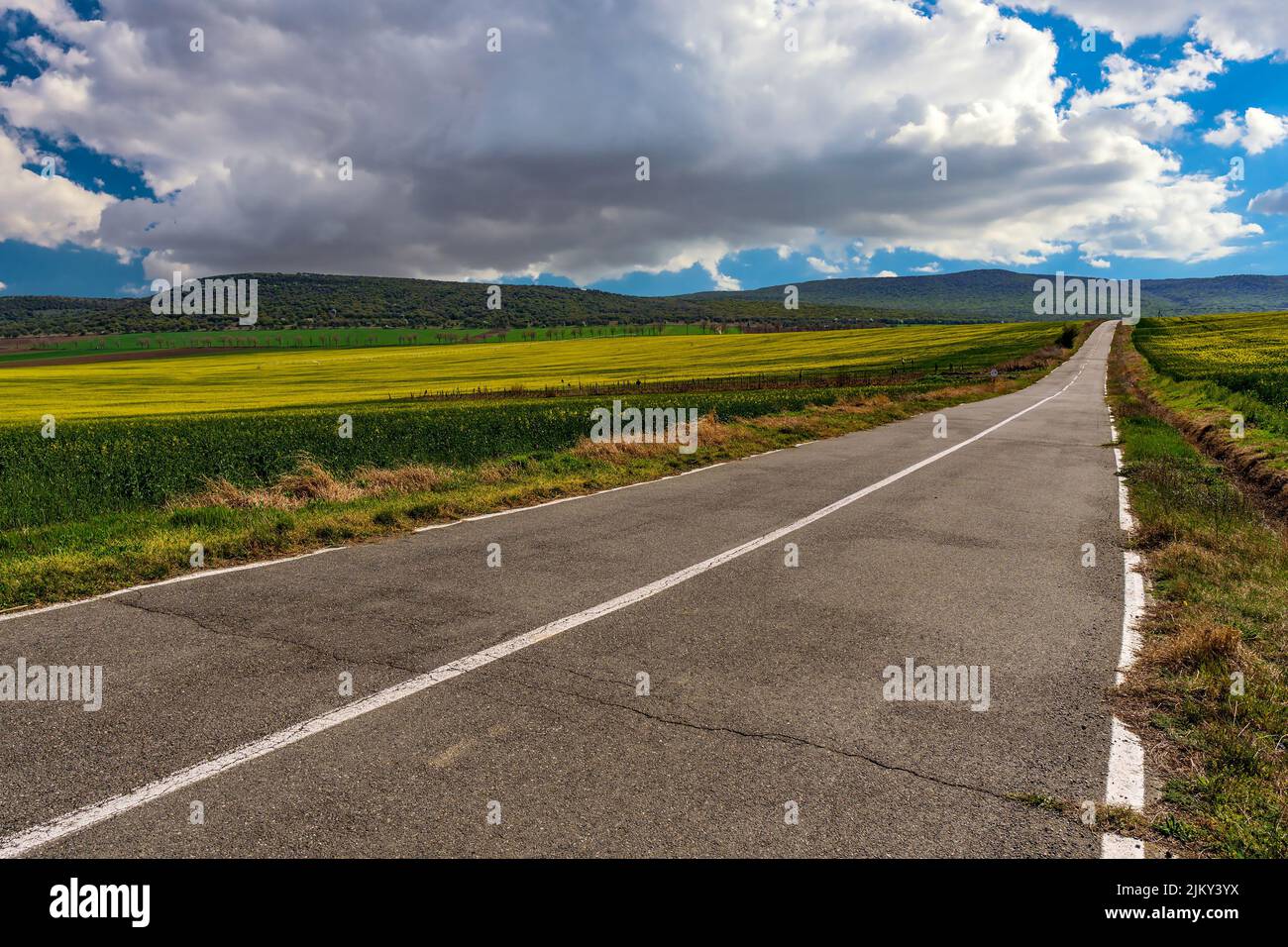 Panorami incredibili dalla contea di Dobrogea, Romania Foto Stock