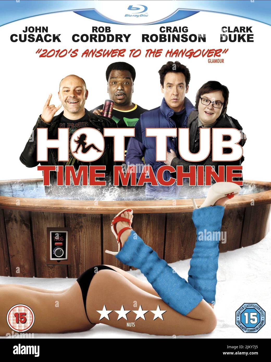 CRAIG ROBINSON, Rob Corddry, John Cusack, CLARK DUKE Poster, vasca calda Time Machine, 2010 Foto Stock