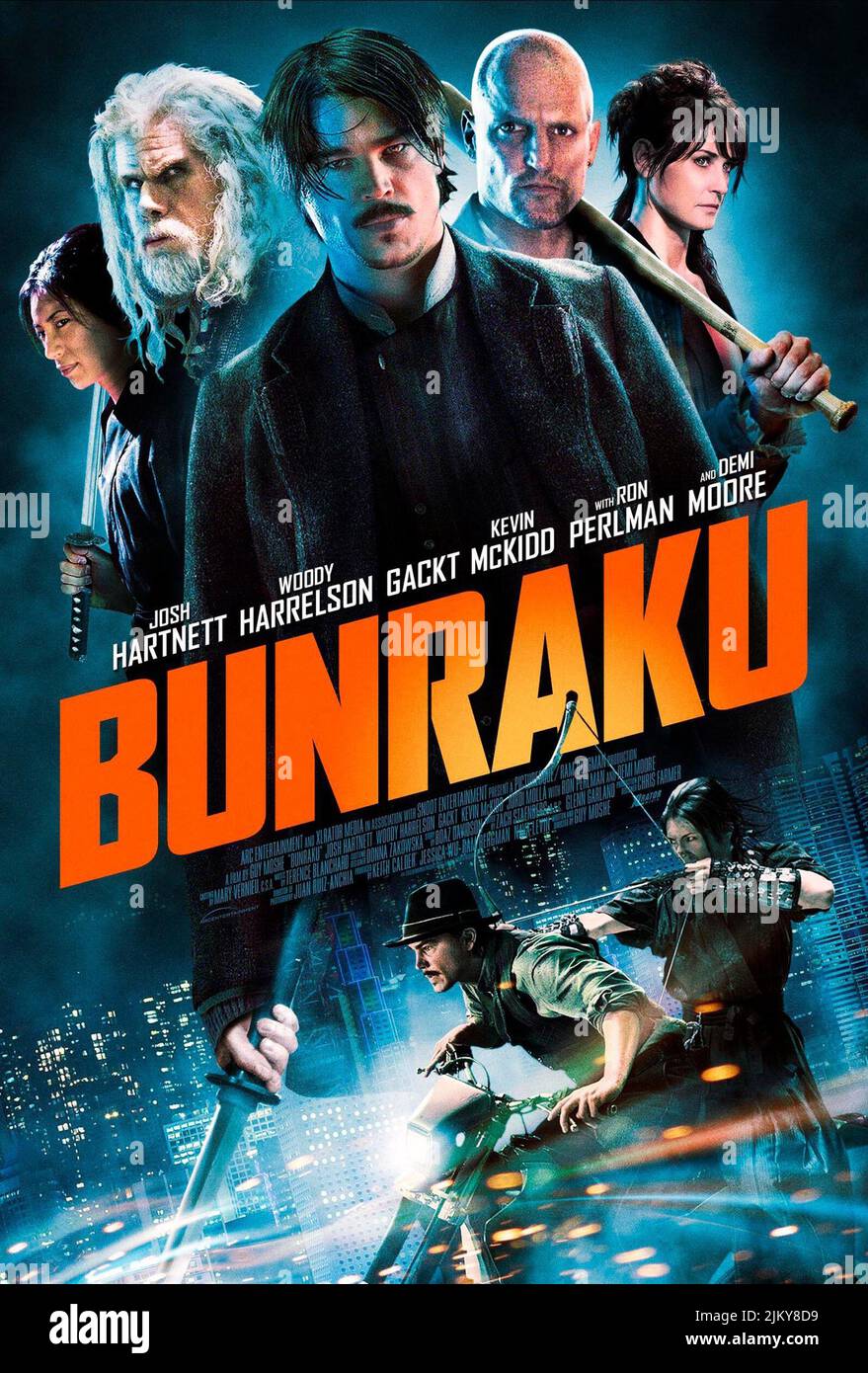 GACKT, RON PERLMAN, JOSH HARTNET, WOODY HARRELSON, DEMI MOORE, BUNRAKU, 2010 Foto Stock