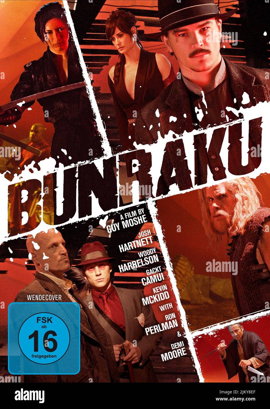 GACKT, DEMI MOORE, JOSH HARTNET, WOODY HARRELSON, KEVIN MCKIDD, RON PERLMAN, SHUN SUGATA POSTER, BUNRAKU, 2010 Foto Stock