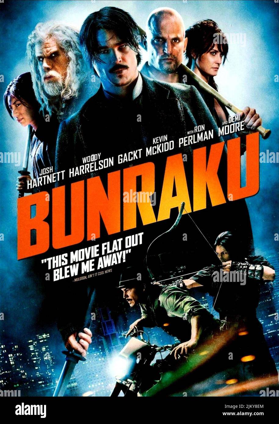 GACKT, RON PERLMAN, JOSH HARTNET, WOODY HARRELSON, DEMI MOORE, BUNRAKU, 2010 Foto Stock