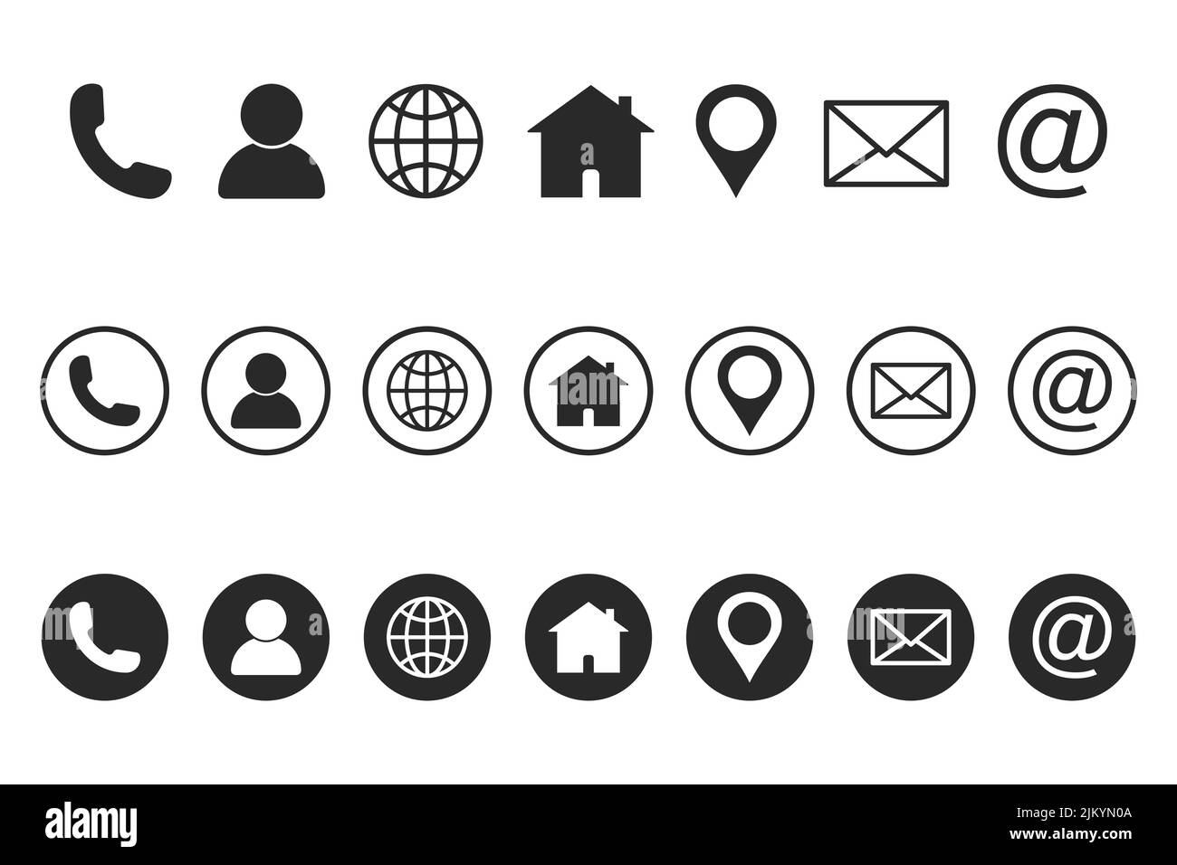 Serie di icone Web. Vettore di segno di blog e social media. Illustrazione Vettoriale