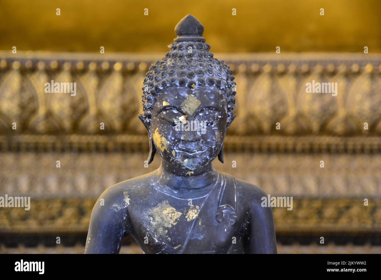 Un primo piano del Buddha di Gautama Foto Stock