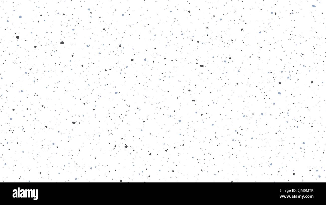 Texture granulosa senza cuciture. Sfondo di grana sporco. Effetto polvere ripetuta. Particelle spruzzate, schizzi, gocce che si ripetono. Effetto rumore Illustrazione Vettoriale
