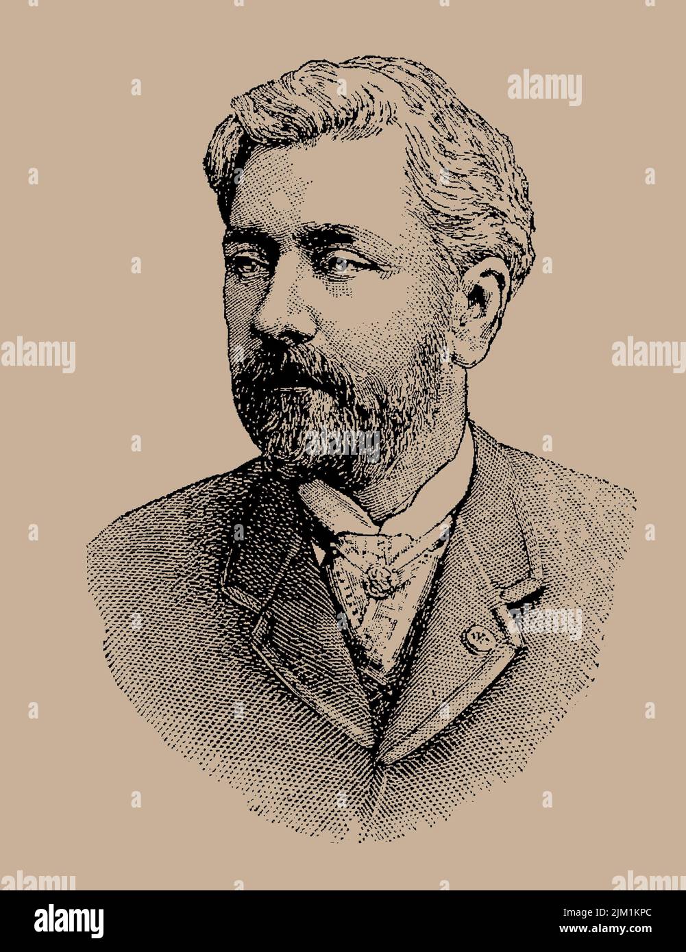 Gustave Eiffel (1832-1923). Museo: COLLEZIONE PRIVATA. Autore: LOUIS FIGUIER. Foto Stock