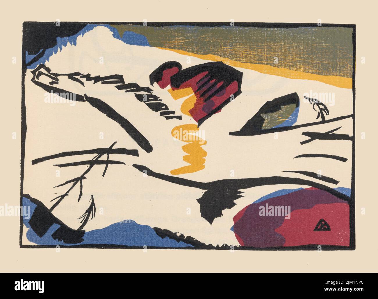 Lyrical (Lyrisches). Da Klänge (suoni). Museo: COLLEZIONE PRIVATA. Autore: Wassily Vasilyevich Kandinsky. Foto Stock