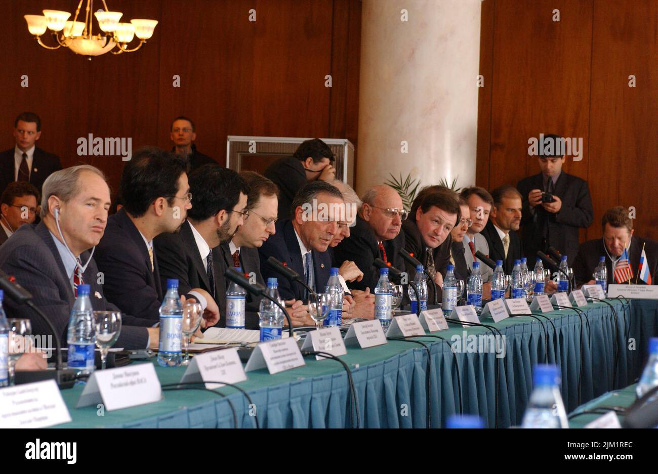 Ufficio del Segretario - IL SEGRETARIO DONALD EVANS VIAGGIO IN RUSSIA Foto Stock