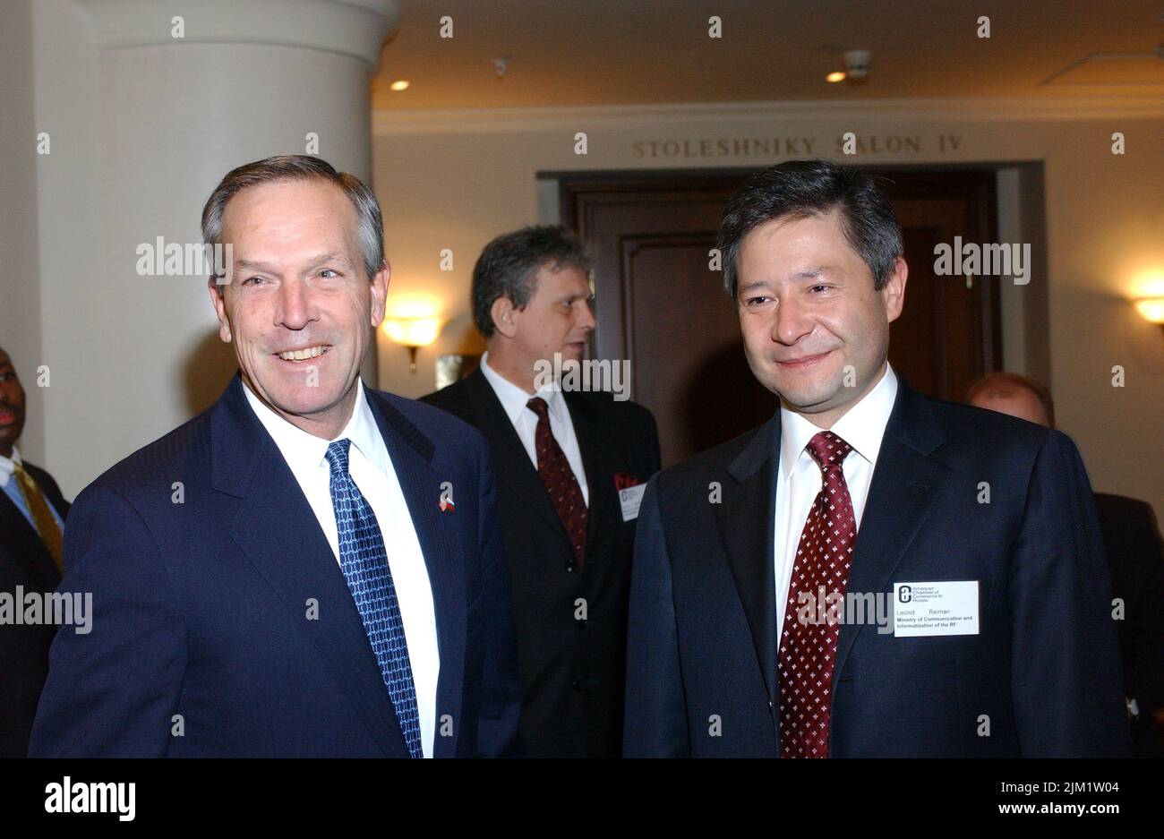 Ufficio del Segretario - IL SEGRETARIO DONALD EVANS VIAGGIO IN RUSSIA Foto Stock