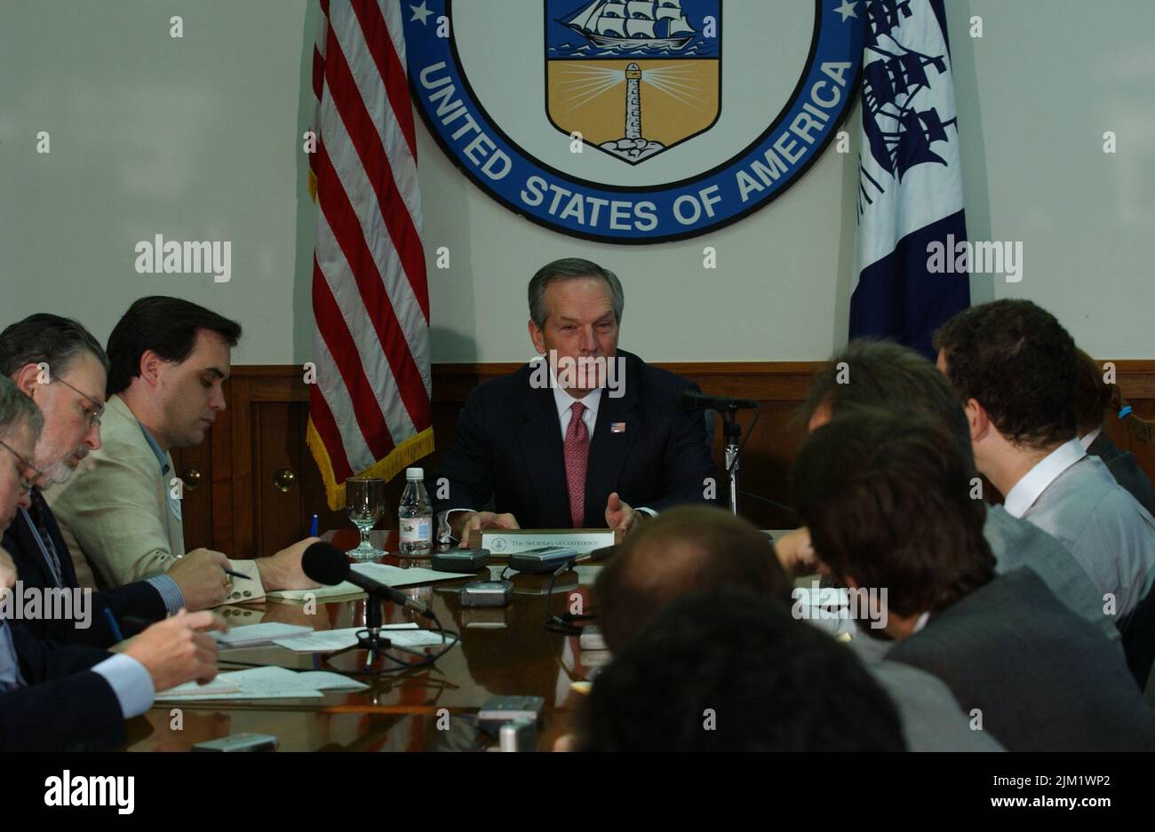 Ufficio del Segretario - IL SEGRETARIO DONALD EVANS VIAGGIO IN RUSSIA Foto Stock