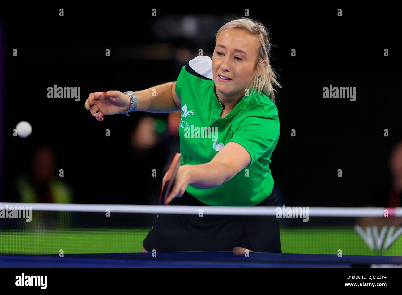 Birmingham, Regno Unito. 04th ago 2022. Charlotte Carey of Wales ha fatto un ritorno a Birmingham, Regno Unito il 8/4/2022. (Foto di Conor Molloy/News Images/Sipa USA) Credit: Sipa USA/Alamy Live News Foto Stock