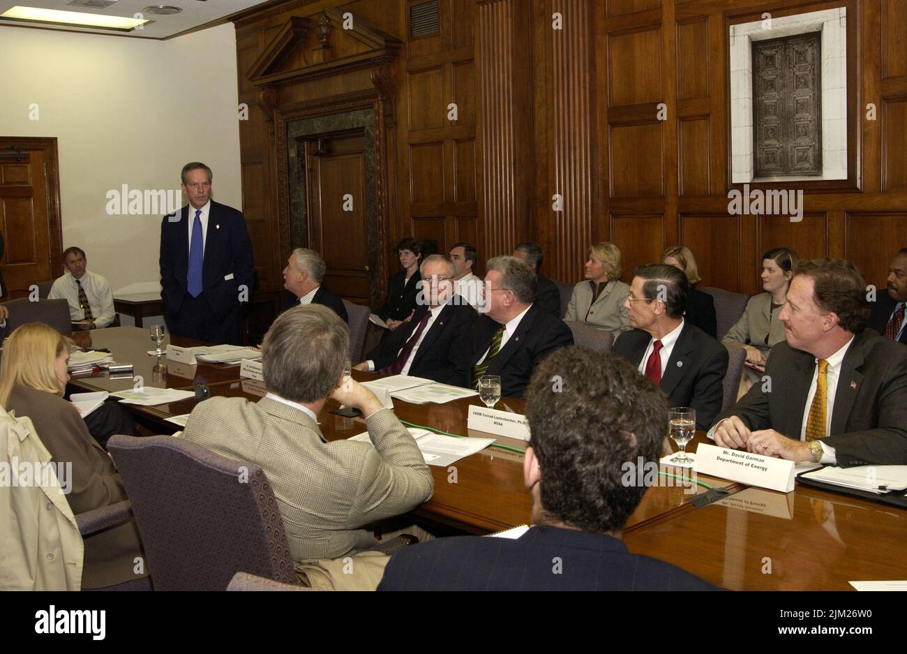 Ufficio del Segretario - TAVOLA ROTONDA DELLA CONFERENZA SUI CAMBIAMENTI CLIMATICI Foto Stock