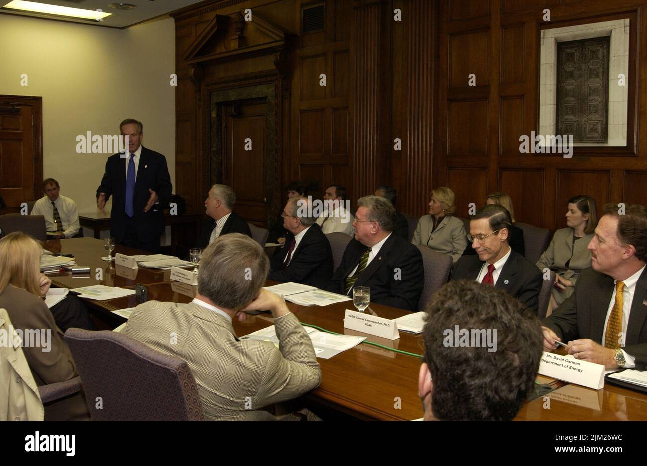 Ufficio del Segretario - TAVOLA ROTONDA DELLA CONFERENZA SUI CAMBIAMENTI CLIMATICI Foto Stock